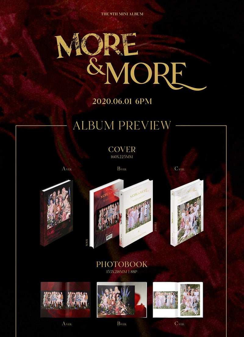 JYP Twice - More & More (9th Mini Album) Album+Extra Photocards Set (Random ver.) - Image 2
